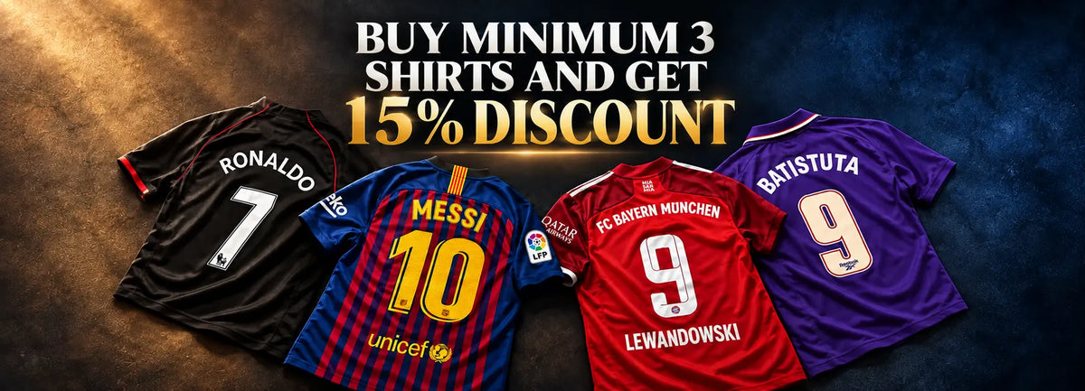Discount on football shirts